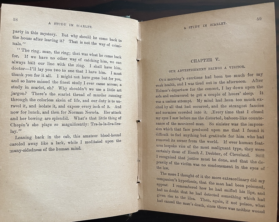 Rare, 1894 Arthur Conan Doyle, A Study in Scarlet, Early A.L. Burt, Sherlock Holmes - Image 6