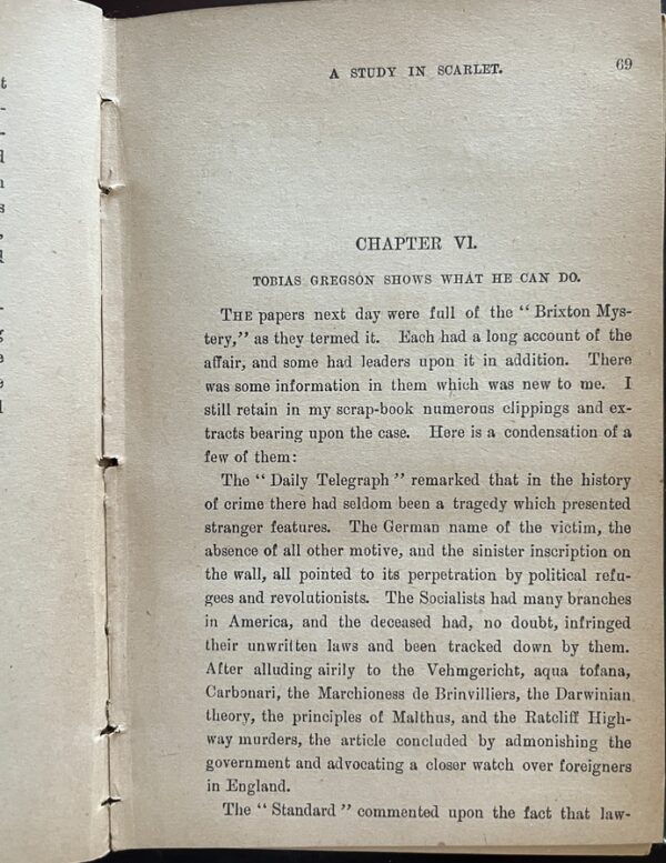 Rare, 1894 Arthur Conan Doyle, A Study in Scarlet, Early A.L. Burt, Sherlock Holmes - Image 7