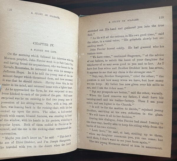 Rare, 1894 Arthur Conan Doyle, A Study in Scarlet, Early A.L. Burt, Sherlock Holmes - Image 9