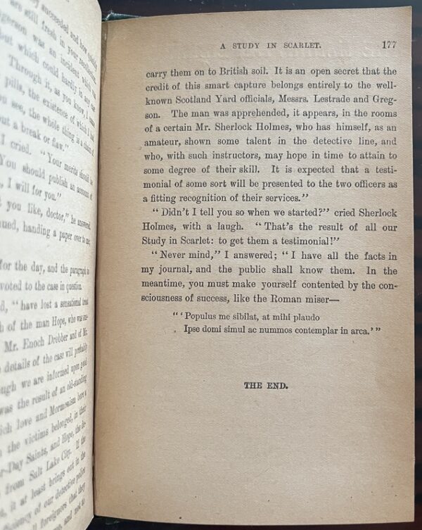 Rare, 1894 Arthur Conan Doyle, A Study in Scarlet, Early A.L. Burt, Sherlock Holmes - Image 10