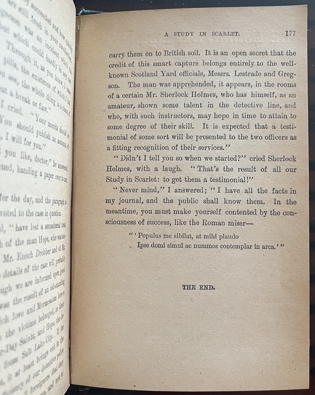 Rare, 1894 Arthur Conan Doyle, A Study in Scarlet, Early A.L. Burt, Sherlock Holmes - Image 10