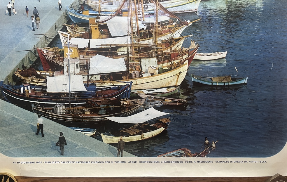 Rare, 1967 Original Vintage Travel Poster ΕΟΤ, Makedonia Kavala, Greece, Lena Aperghi - Image 8