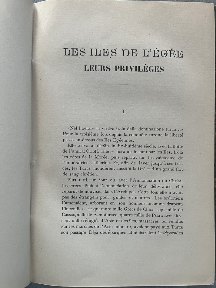 Rare, 1912, Jeanne Z. Stephanopoli, Les îles de l’Égée, First Edition, Samos, Chios, Dodecanese - Image 4