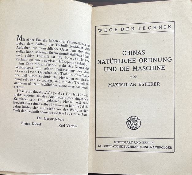 Rare, 1929, Maximilian Esterer, China's Natürliche Ordnung und die Maschine, Sun Yat-sen, Dust Jacket by Frans Masereel - Image 4