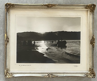 Rare, Signed, Diamantopoulos, Greek Original Framed Black & White Photograph -Trata, c. 1970s - Image 3