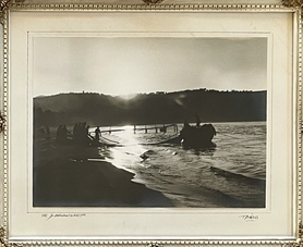 Rare, Signed, Diamantopoulos, Greek Original Framed Black & White Photograph -Trata, c. 1970s - Image 4