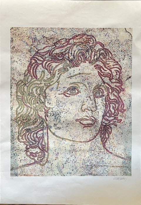 1990s, Makis Warlamis, Alexander the Great, Hand-Signed Large Engraving, EA Artist's Proof