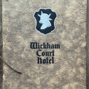 Rare, 1935, Wickham Court Hotel Brochure, Clare Leighton Woodcuts,  British Art Deco Travel Ephemera, Illustrated Hotel Prospectus