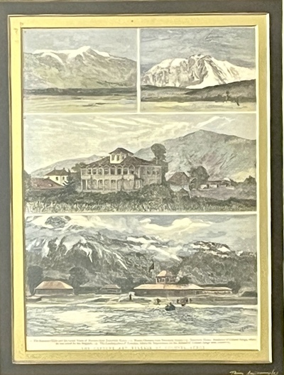 1880, The Capture & Release of Colonel Synge, Mount Olympus & Naousa, Greek Macedonia, Antique Wood Engraving of Greece in Unique Artist-Made - Image 4