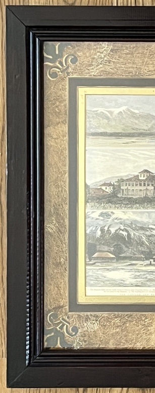 1880, The Capture & Release of Colonel Synge, Mount Olympus & Naousa, Greek Macedonia, Antique Wood Engraving of Greece in Unique Artist-Made - Image 10