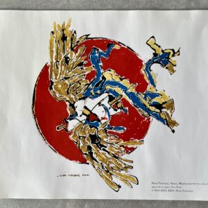 Original Exhibition Poster – "ICARUS" (Ίκαρος) by Nikos Gialouris – ENA Chios, 2002