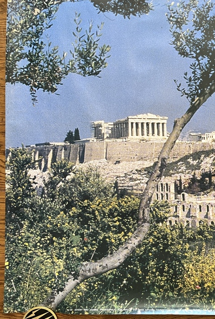 1992, Original Vintage Greece Athens Travel Poster, E.O.T. Greek National Tourism Organization, Acropolis & Parthenon - Image 5