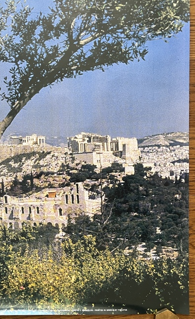 1992, Original Vintage Greece Athens Travel Poster, E.O.T. Greek National Tourism Organization, Acropolis & Parthenon - Image 6