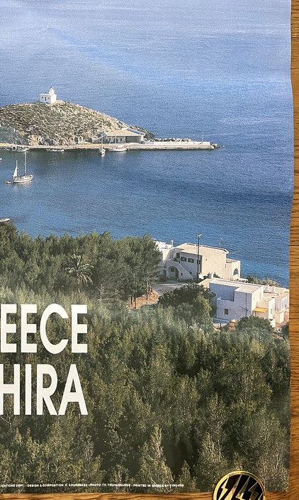 1992, Original Vintage, Greece Kythira, Kithira Travel Poster, E.O.T. Greek National Tourism Organization, Kapsali - Image 7