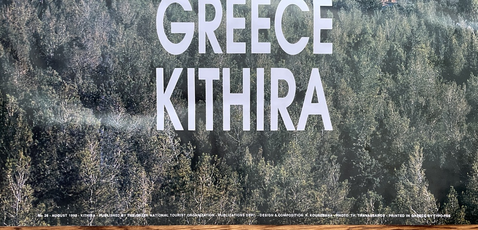 1992, Original Vintage, Greece Kythira, Kithira Travel Poster, E.O.T. Greek National Tourism Organization, Kapsali - Image 8