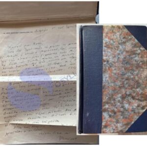 1928, Ioannis Psycharis, Jean Psichari, Un pays qui ne veut pas de sa langue, Author's Copy with Autograph Letter to Konstantinos “Koko” Melas, Exceptional Association Copy, 1943 Biography Booklet, Greek Language Question