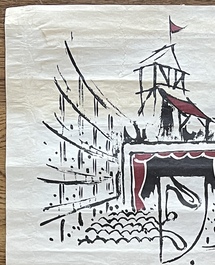 Aspasia Papadoperaki – Original Scenography Exhibition Poster, Athens 1989 - Image 8