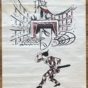 Aspasia Papadoperaki – Original Scenography Exhibition Poster, Athens 1989
