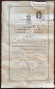 Scarce 1912 Smyrna Omireion Girls' School Diploma, Homerion, Complete Document with 1946 Greek Legalization Seals & Revenue Stamps, Ottoman Era