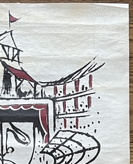 Aspasia Papadoperaki – Original Scenography Exhibition Poster, Athens 1989 - Image 3