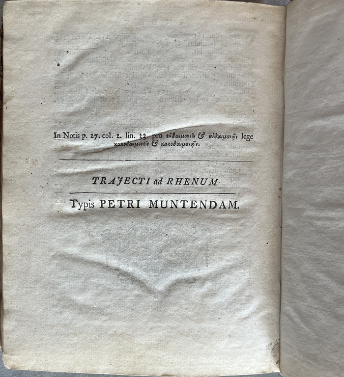 1739, Phrynichi Eclogae, Rare Utrecht Edition of the Ancient Attic Greek Style Guide, Greek & Latin - Image 16