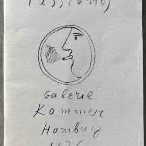 Rare, 1976 Hamburg Exhibition Catalogue, Alekos Fassianos, Drawings, Galerie Kammer Hamburg