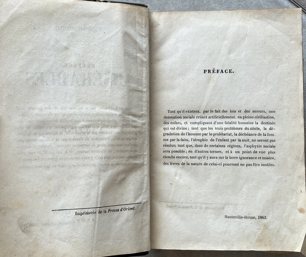 Scarce, 1862–1863, Victor Hugo, Les Misérables, Constantinople Printing, Imprimerie de la Presse d'Orient - Image 6