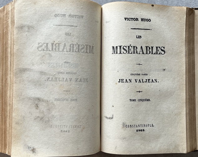 Scarce, 1862–1863, Victor Hugo, Les Misérables, Constantinople Printing, Imprimerie de la Presse d'Orient - Image 29