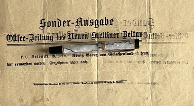 Rare 1913 Sonder-Ausgabe, Assassination of King George I of Greece, Thessaloniki, Balkan Wars - Image 3