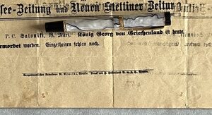Rare 1913 Sonder-Ausgabe, Assassination of King George I of Greece, Thessaloniki, Balkan Wars