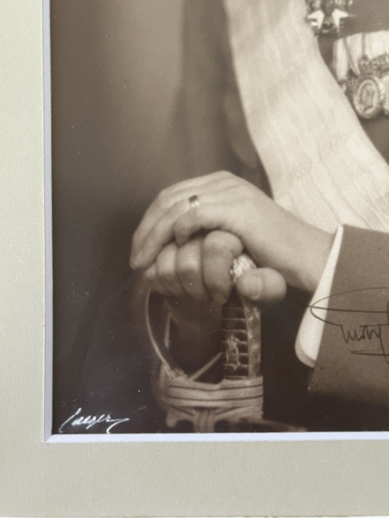 King Gustaf VI Adolf of Sweden – Signed Vintage Royal Portrait, Studio Jæger, c. 1930 - Image 8