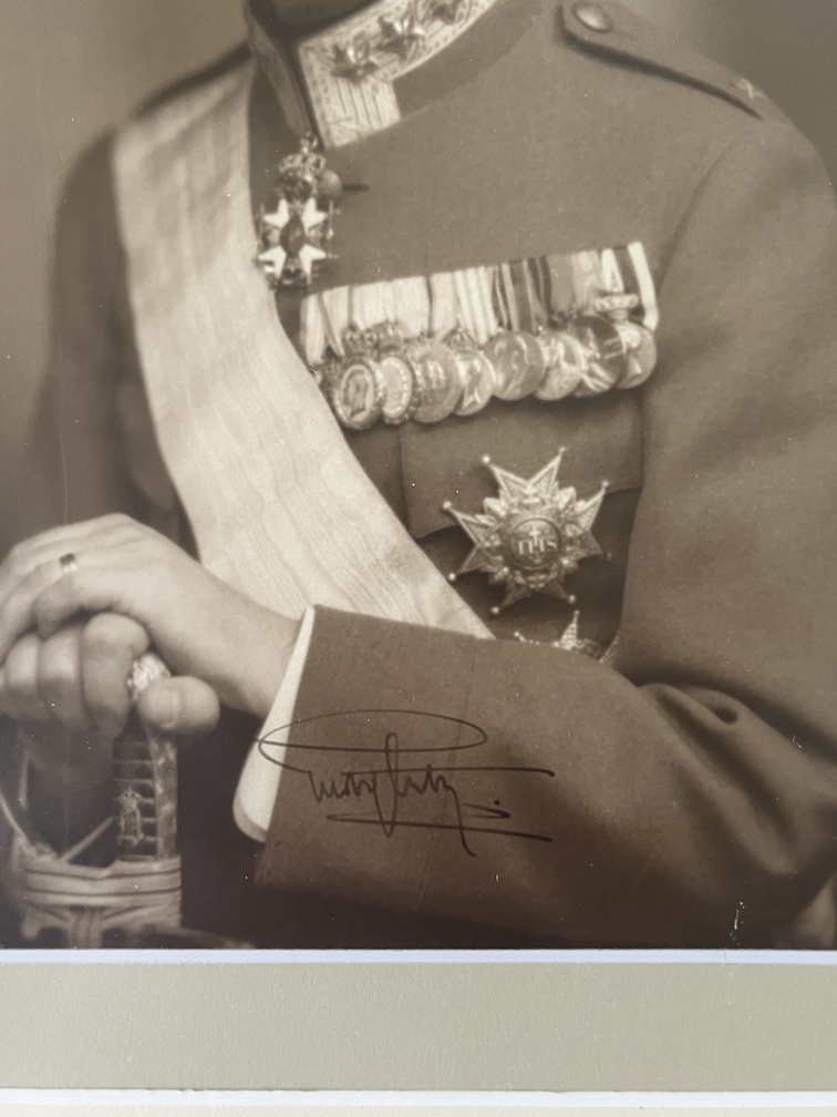 King Gustaf VI Adolf of Sweden – Signed Vintage Royal Portrait, Studio Jæger, c. 1930 - Image 2