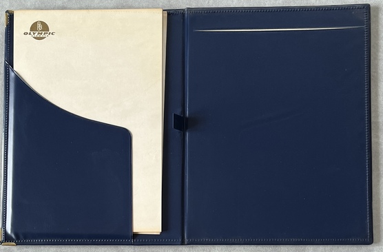 Rare 1960s Vintage Olympic Airways Writing Folder Stationery Greece Onassis Era Aviation - Image 4