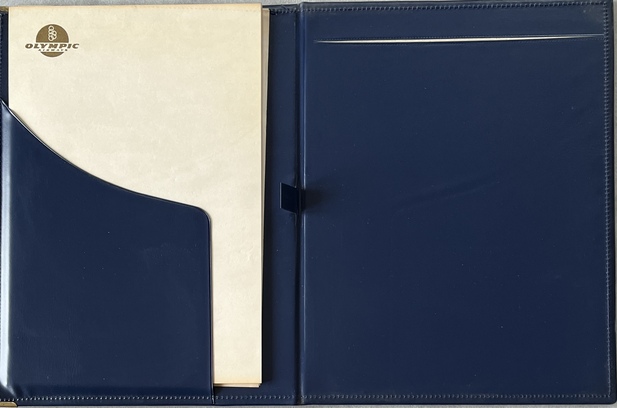 Rare 1960s Vintage Olympic Airways Writing Folder Stationery Greece Onassis Era Aviation - Image 5