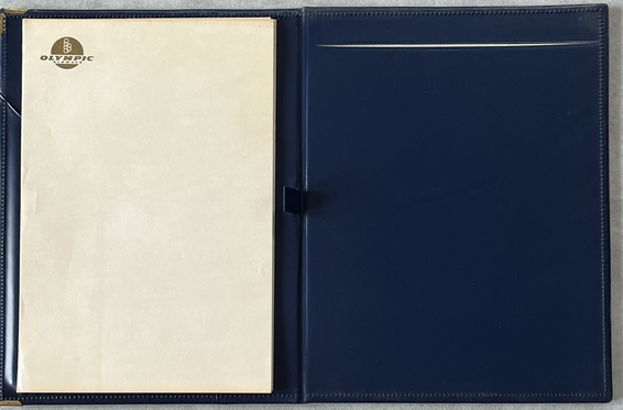 Rare 1960s Vintage Olympic Airways Writing Folder Stationery Greece Onassis Era Aviation - Image 7
