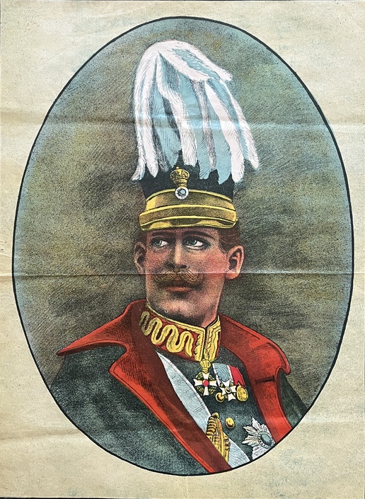 Rare 1923–1924 Greek Royal Lithograph, King Constantine I & King George II – Ch. Kairakis, Athens - Image 5